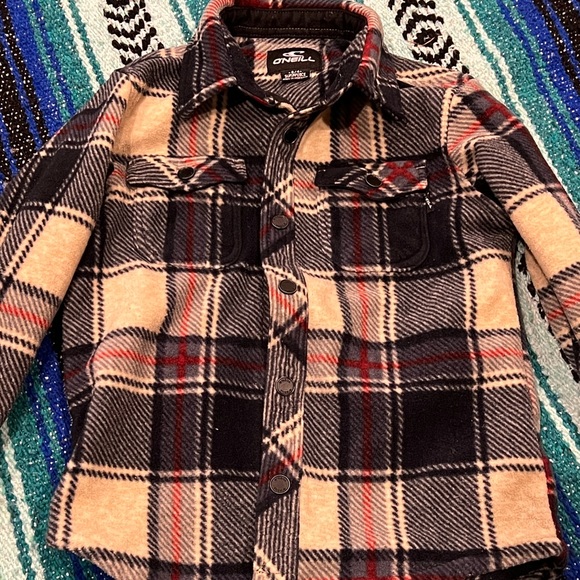 O’Neill Fleece‎ Plaid Jacket - Picture 1 of 3
